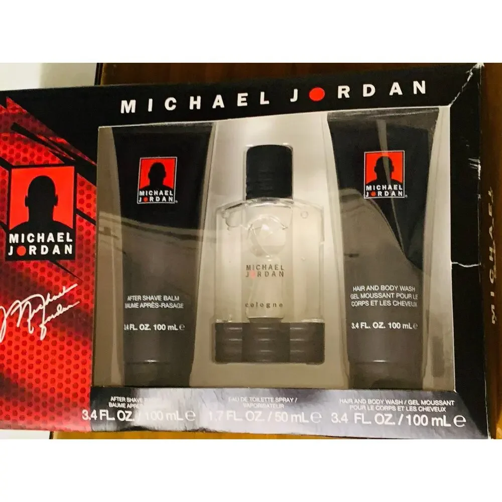 Michael Jordan Cologne for Men by Michael Jordan 1.7 EDT Spray 3 Piece Gift Set